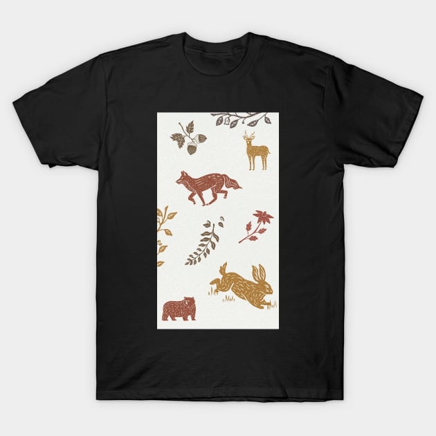 Autumn Elegance: A Graceful Artistic Rendition T-Shirt by Noma-Design